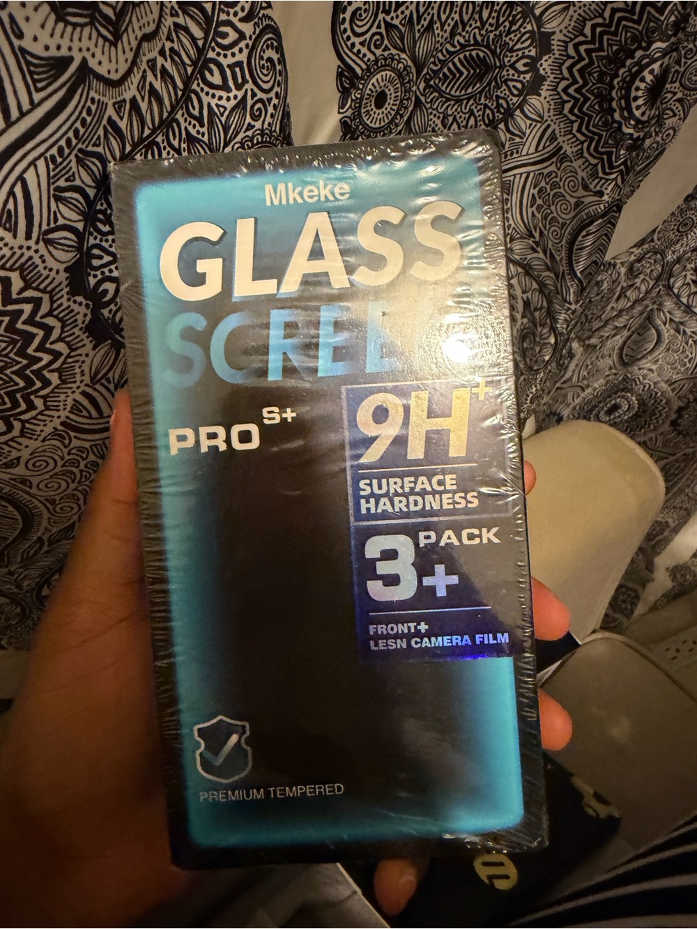 Blue Glass Screen Protector 3-Pack - 9H Surface Hardness